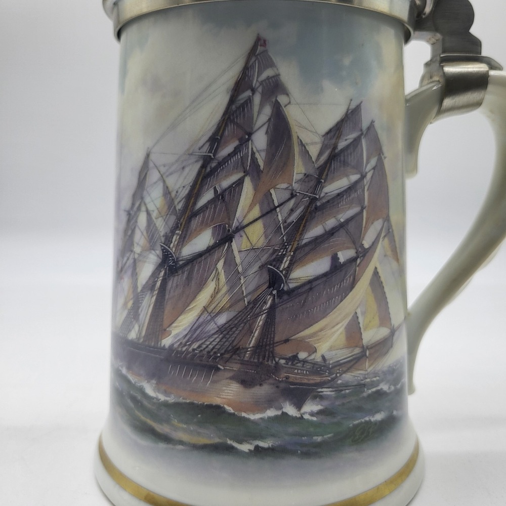 "The China Clippers" Stein By Leonard J Pearce 1984 Franklin Porcelain - Picture 2 of 12